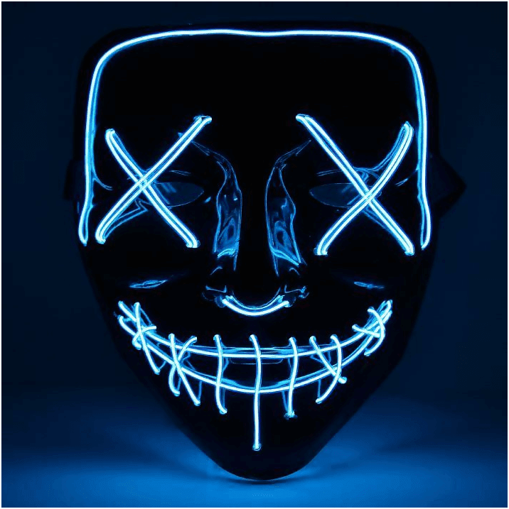 Components of a Halloween LED Masks